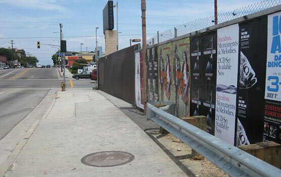 The End of the Line posters at Sepulveda and Palms